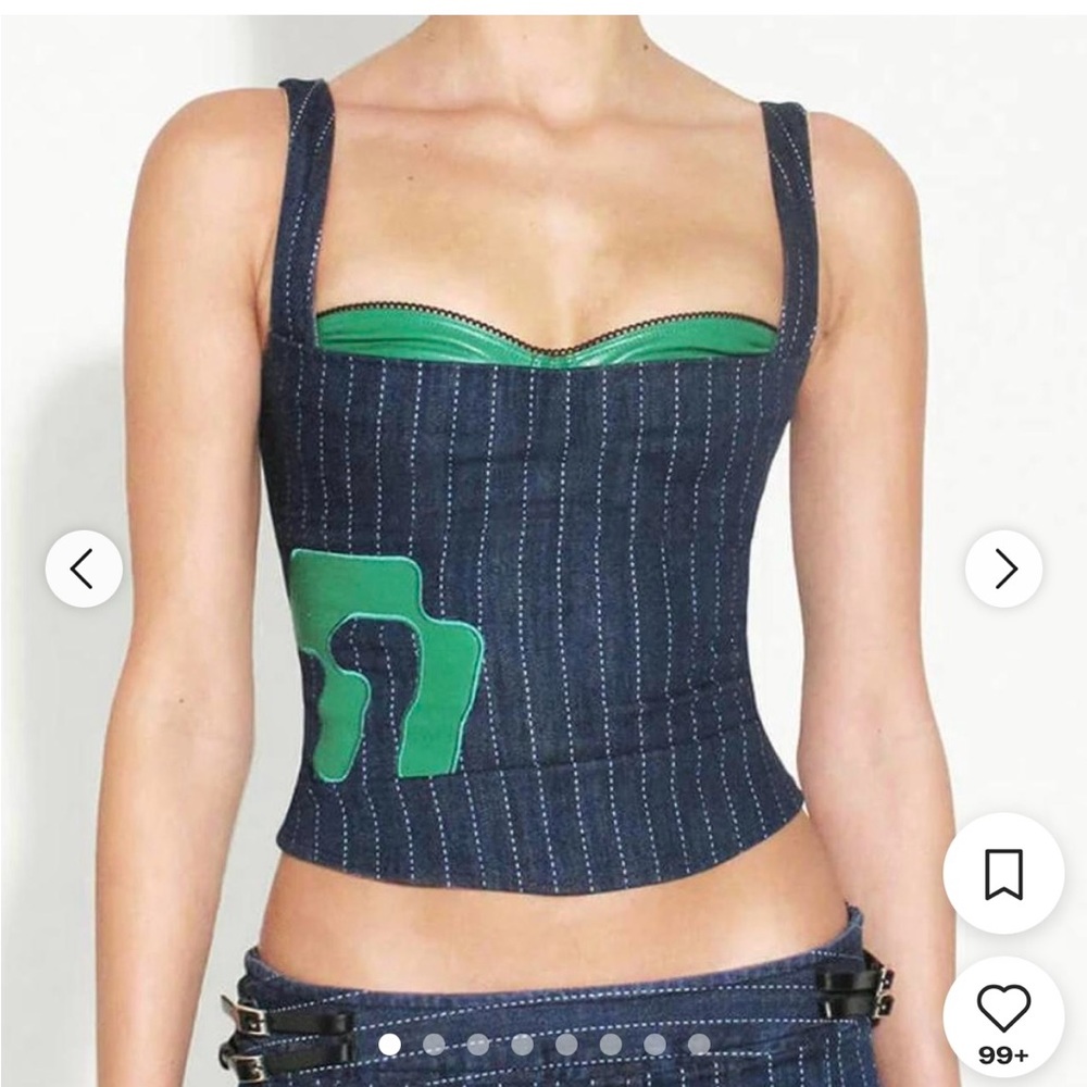 Miaou Bobby Pinstripe Corset